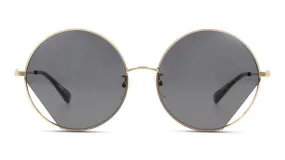 Moschino Round Gold and Grey Sunglasses