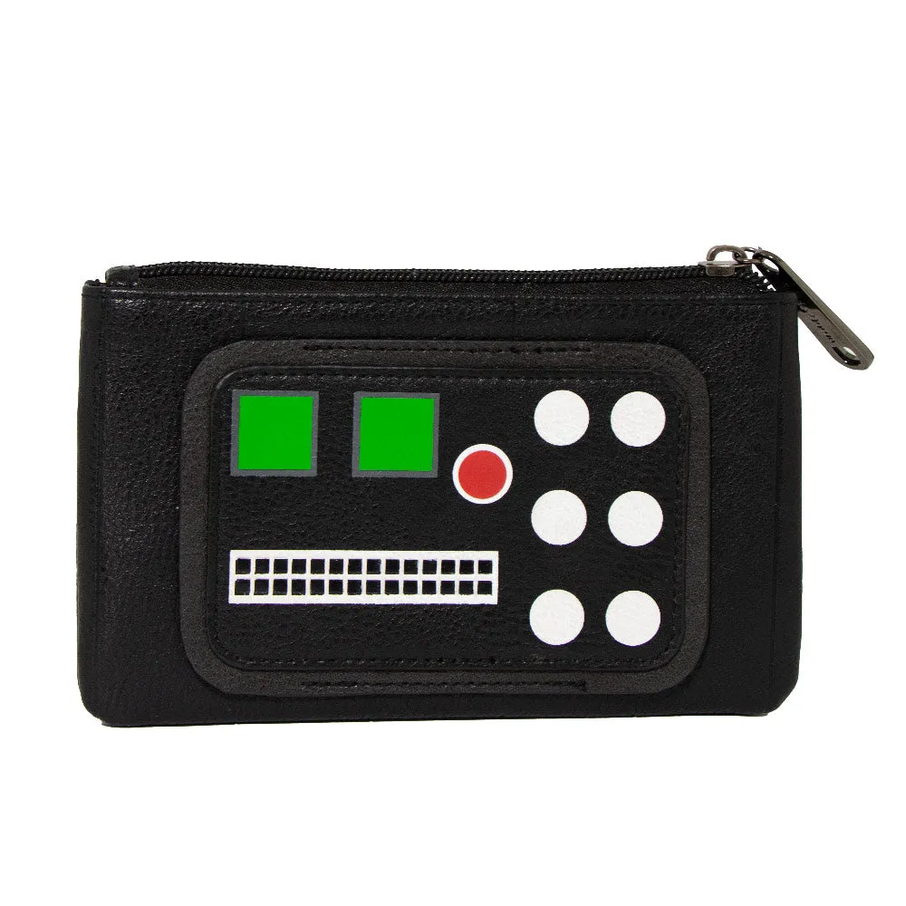 Women's Detachable Wallet Coin Purse - Darth Vader Quilted PU
